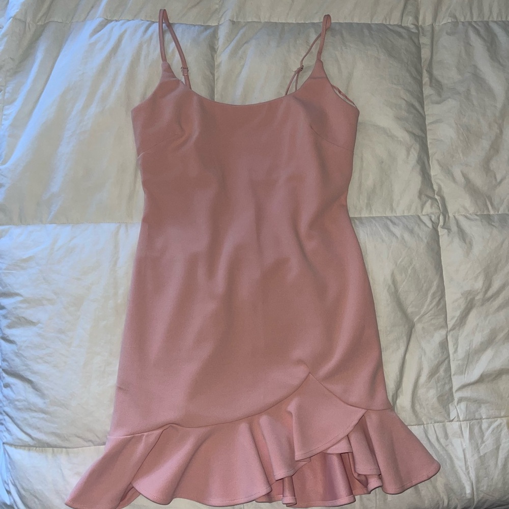 White Fox Boutique Blush Pink Mini Dress